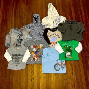 Lot of 9 designer boys clothing Size 12-18.  Polo, Guess, Splendid EUC